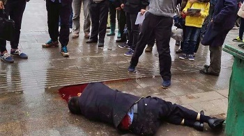 江西九江看守所一警察当街被杀