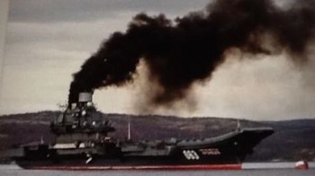 俄唯一航母出征中东被嘲笑是“烧煤船”