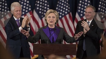 视频：希拉里·克林頓承認敗選演說(英文視頻)