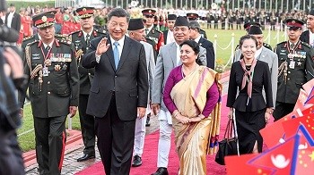 习近平成为20年多年来首次访问尼泊尔的中国国家主席