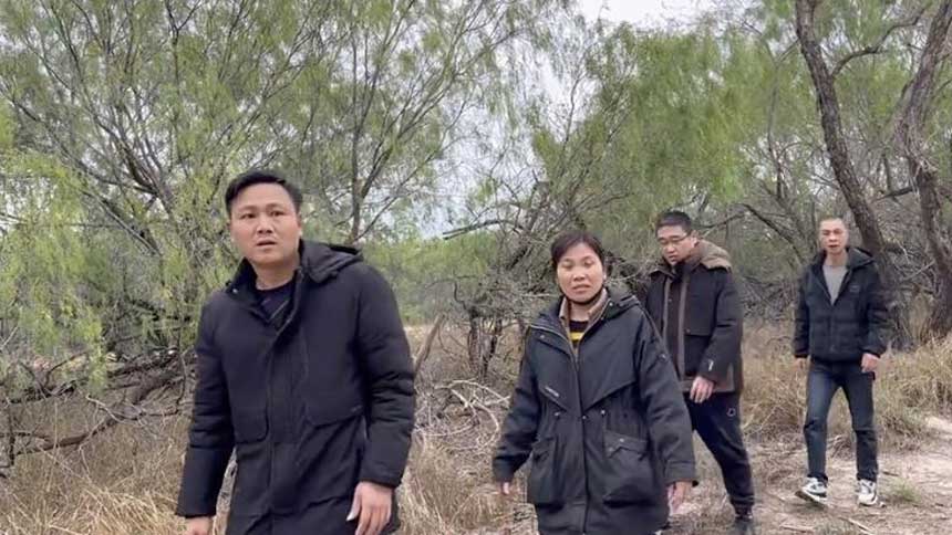 美国南部的中国非法移民